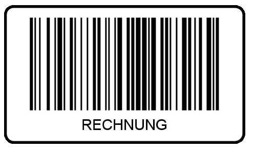 Barcode-Etiketten 40x23 mm - RECHNUNG