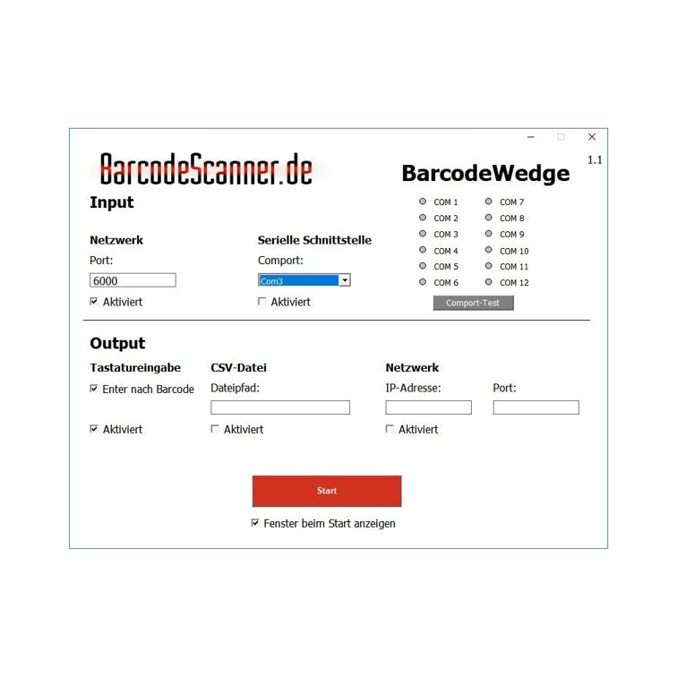 BarcodeWedge im Bundle WLAN Barcode Scanner 