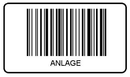 Barcode-Etiketten 40x23 mm - ANLAGE